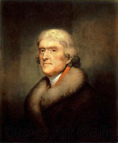 Rembrandt Peale Painting of Thomas Jefferson Norge oil painting art